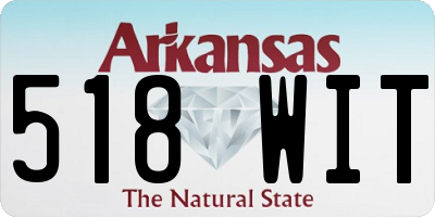 AR license plate 518WIT