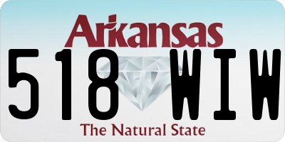 AR license plate 518WIW