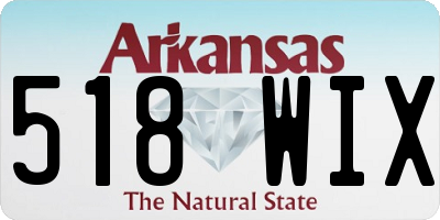 AR license plate 518WIX
