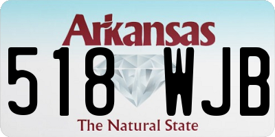 AR license plate 518WJB