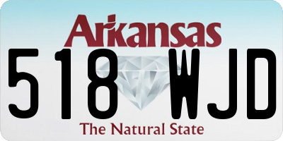 AR license plate 518WJD
