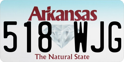 AR license plate 518WJG