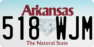 AR license plate 518WJM