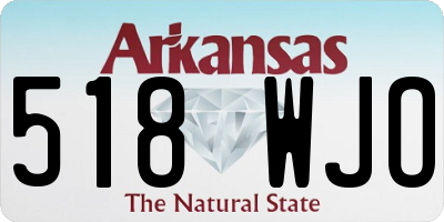 AR license plate 518WJO