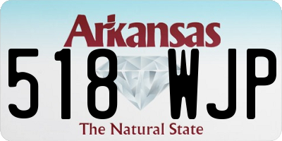 AR license plate 518WJP