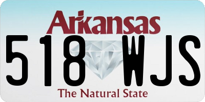 AR license plate 518WJS
