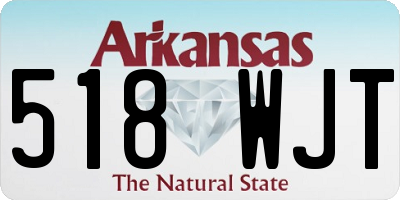 AR license plate 518WJT