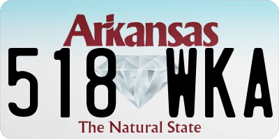 AR license plate 518WKA