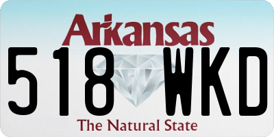AR license plate 518WKD