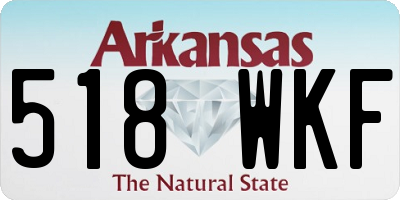 AR license plate 518WKF