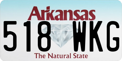 AR license plate 518WKG