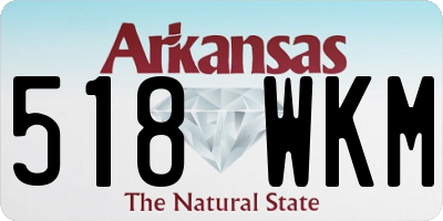 AR license plate 518WKM
