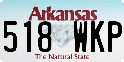 AR license plate 518WKP