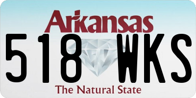 AR license plate 518WKS