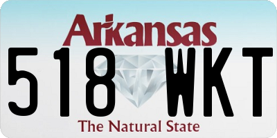 AR license plate 518WKT