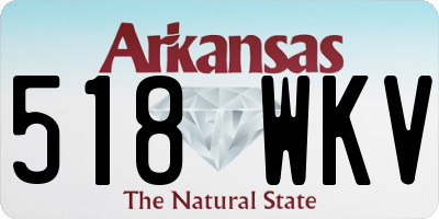 AR license plate 518WKV