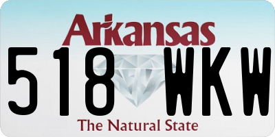 AR license plate 518WKW