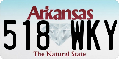 AR license plate 518WKY