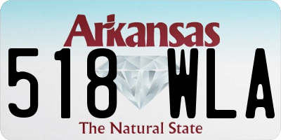 AR license plate 518WLA