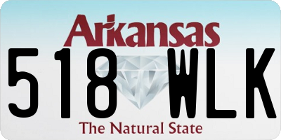 AR license plate 518WLK