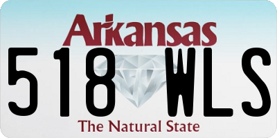 AR license plate 518WLS