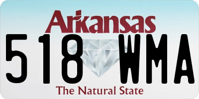 AR license plate 518WMA