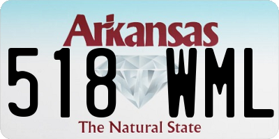AR license plate 518WML