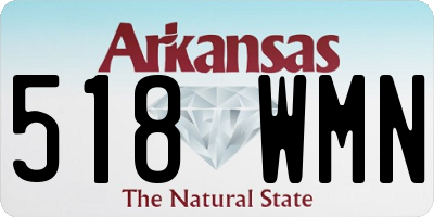 AR license plate 518WMN