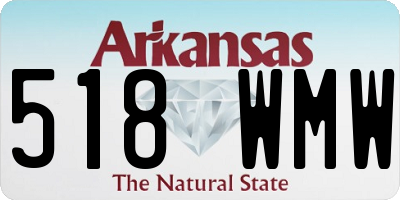 AR license plate 518WMW