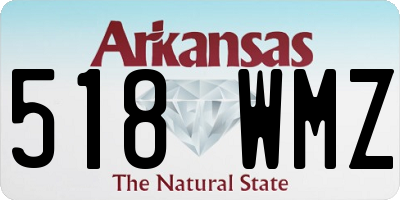 AR license plate 518WMZ