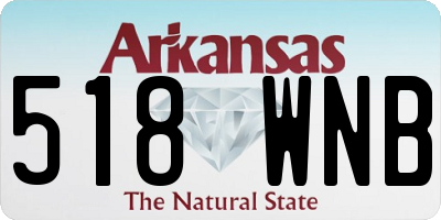 AR license plate 518WNB