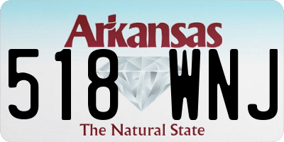 AR license plate 518WNJ