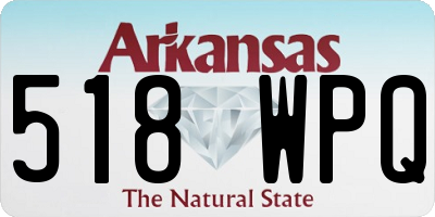 AR license plate 518WPQ