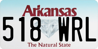 AR license plate 518WRL