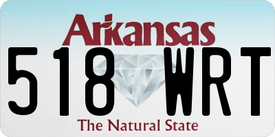 AR license plate 518WRT