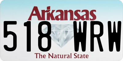 AR license plate 518WRW