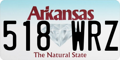 AR license plate 518WRZ
