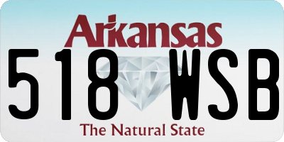 AR license plate 518WSB