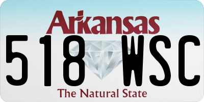 AR license plate 518WSC