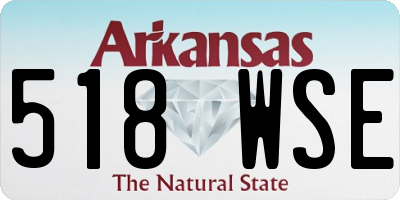 AR license plate 518WSE