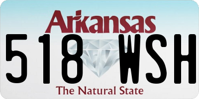 AR license plate 518WSH