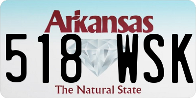 AR license plate 518WSK