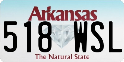 AR license plate 518WSL