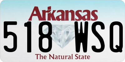 AR license plate 518WSQ