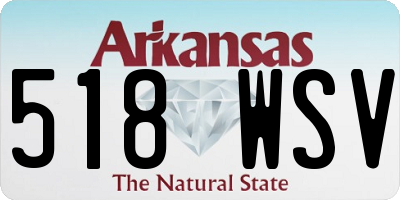 AR license plate 518WSV