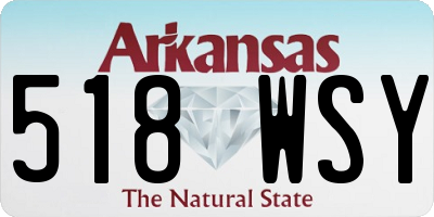 AR license plate 518WSY