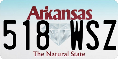 AR license plate 518WSZ