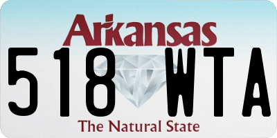 AR license plate 518WTA
