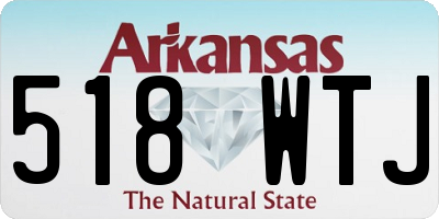 AR license plate 518WTJ