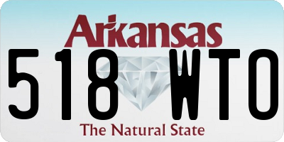 AR license plate 518WTO